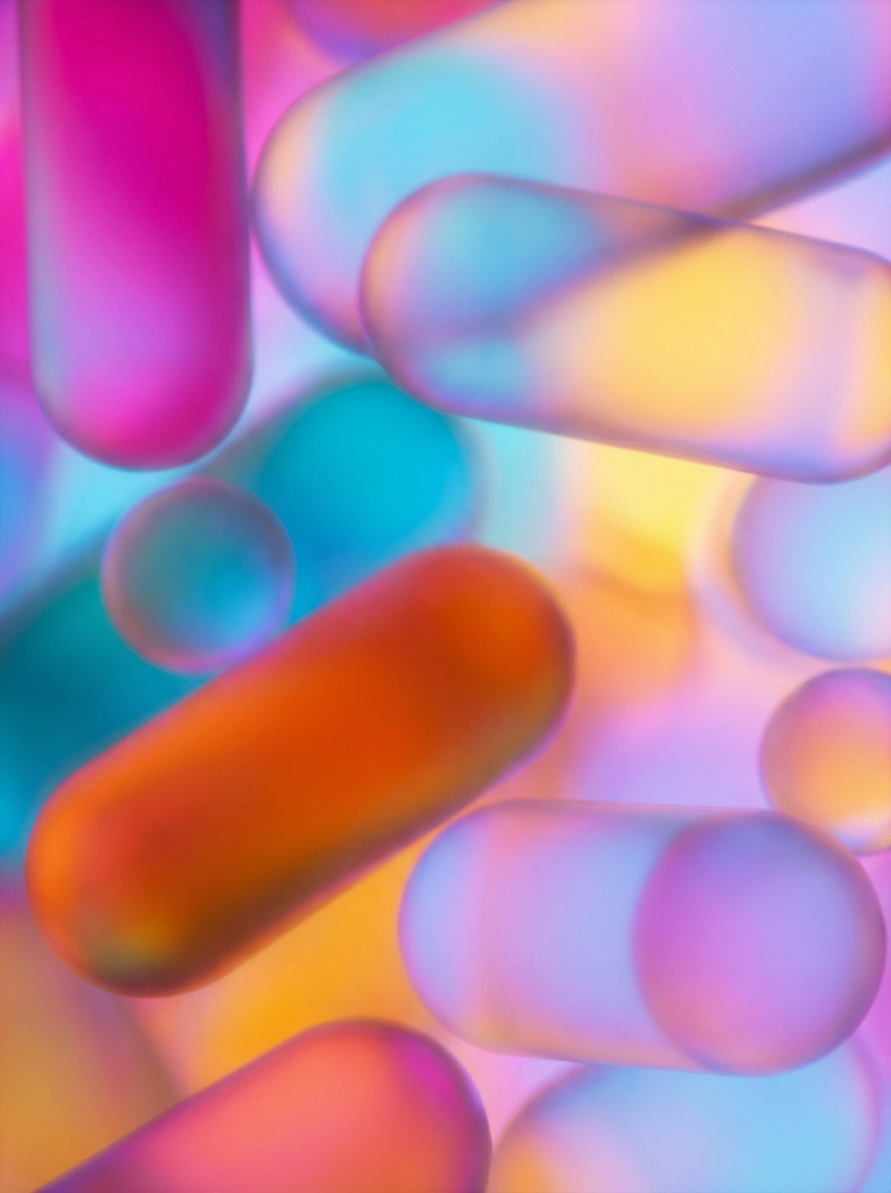 Colorful Abstract Capsules Background