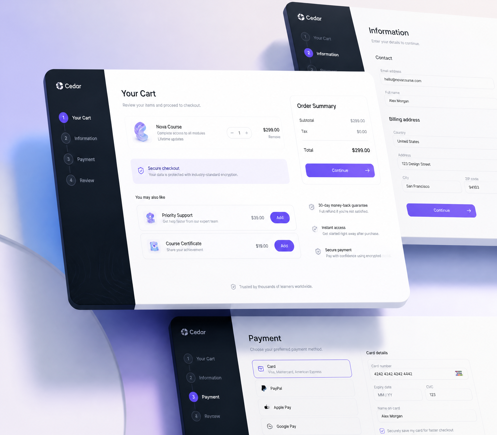 Cedar Checkout Interface Design System