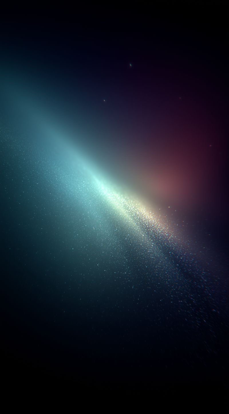 Abstract cosmic light streak with sparkling particles
