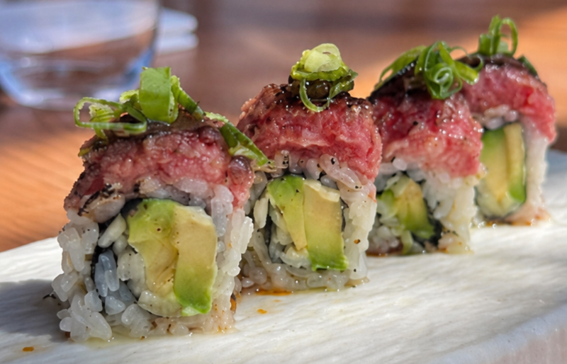 Gourmet Wagyu Beef and Avocado Sushi Rolls