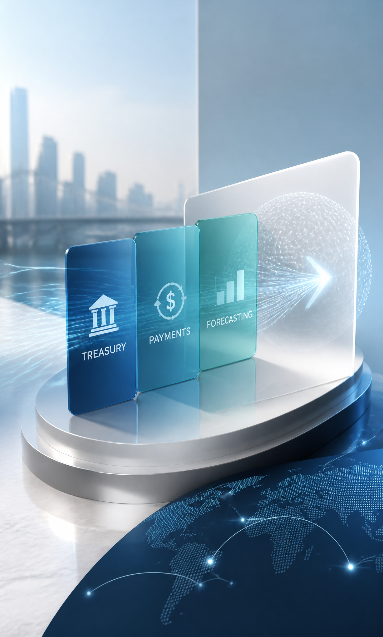 Financial Services Digital Dashboard Illustration