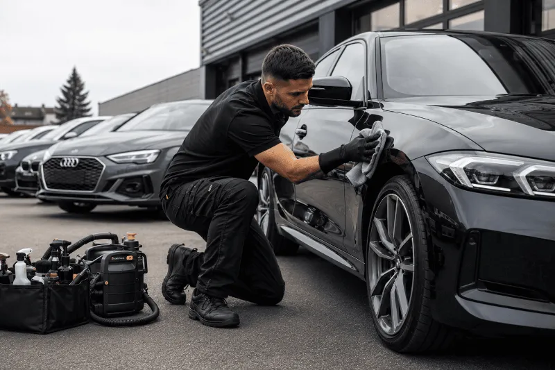 Préparateur auto en intervention sur Golf - KARE FOR CAR
