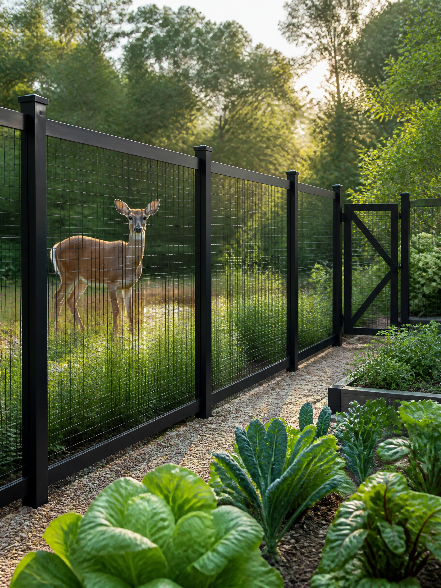 Garden deer fence