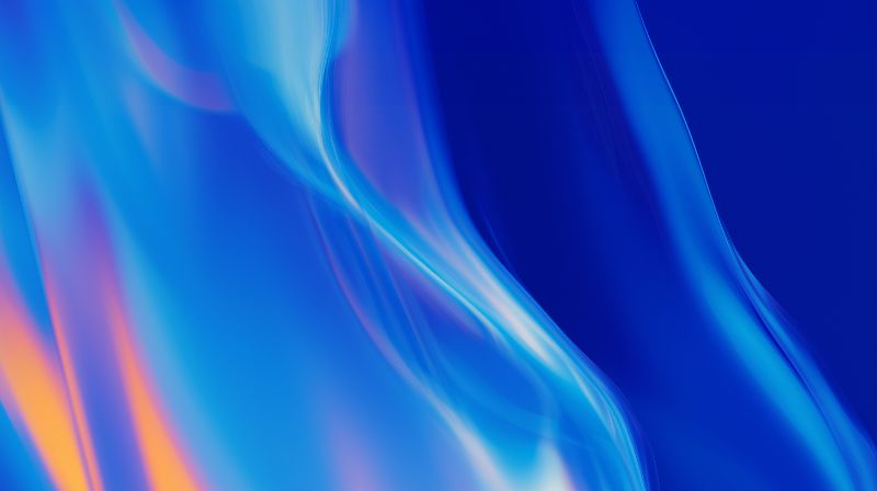 Abstract Flowing Blue Gradient Background