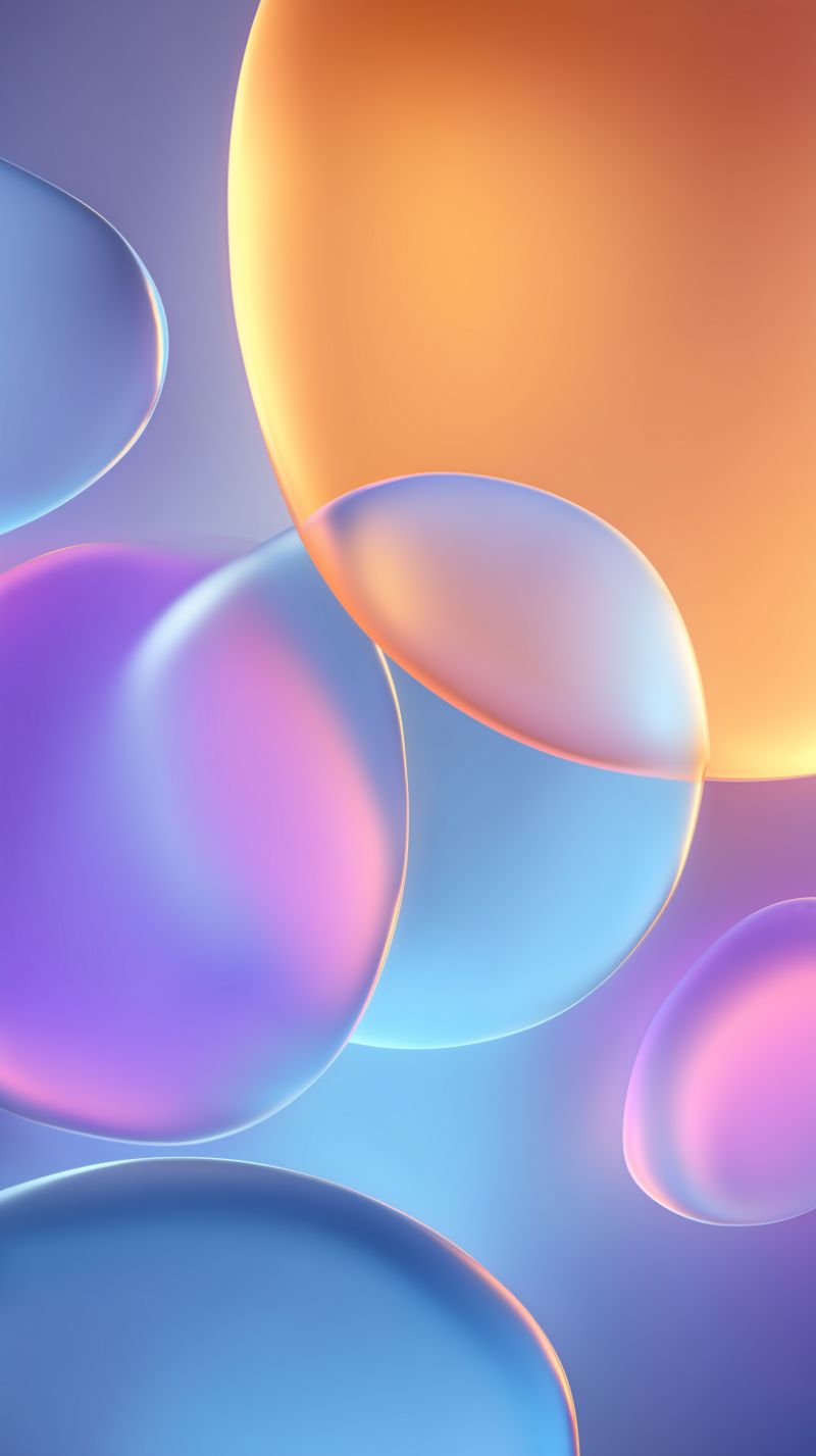 Gradient bubble abstract wallpaper