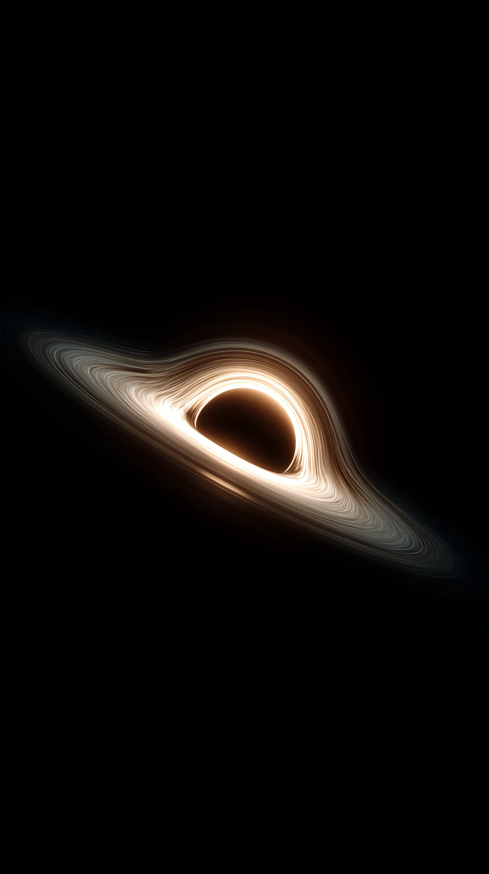 Glowing Black Hole With Accretion Disk