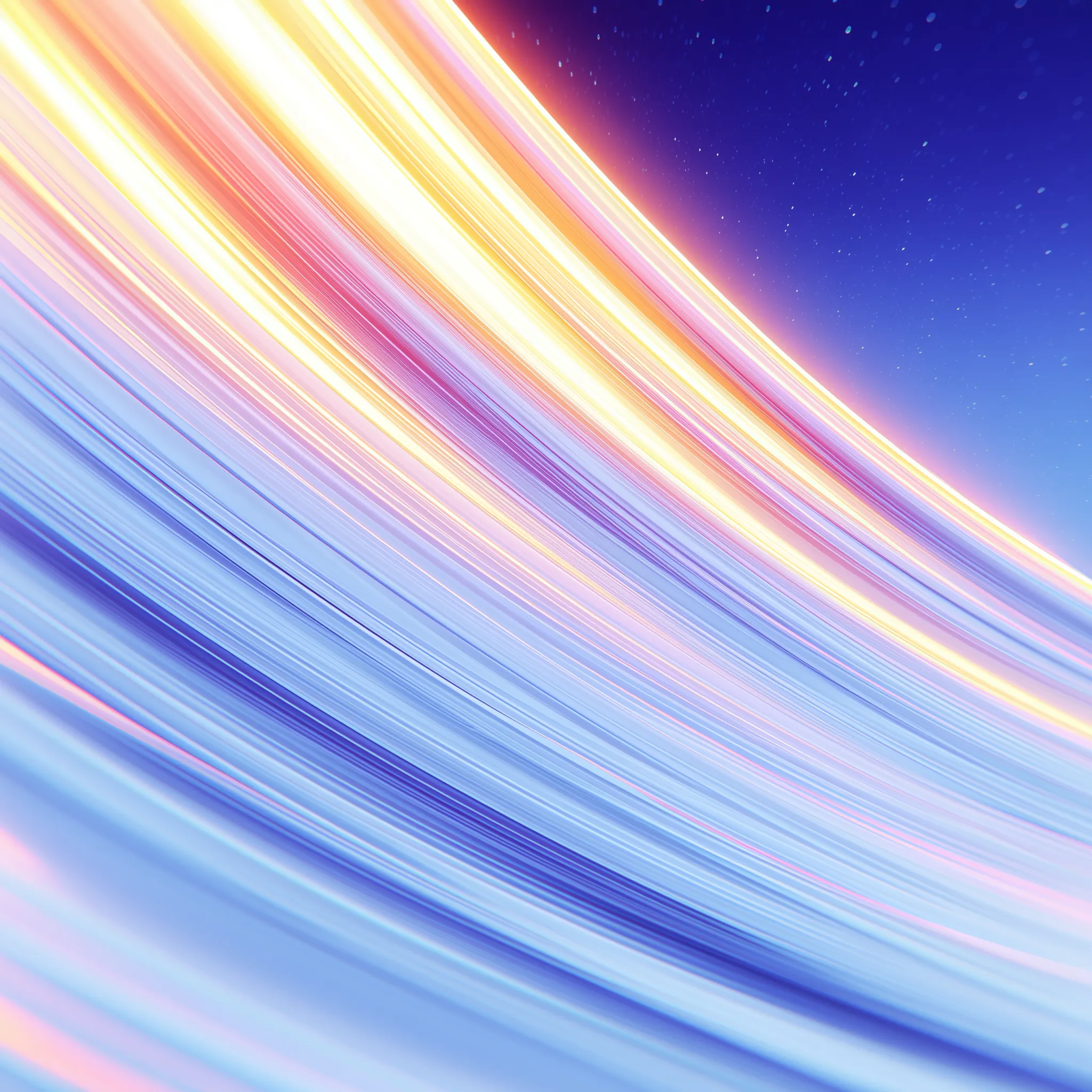 Abstract Glowing Space Light Trails