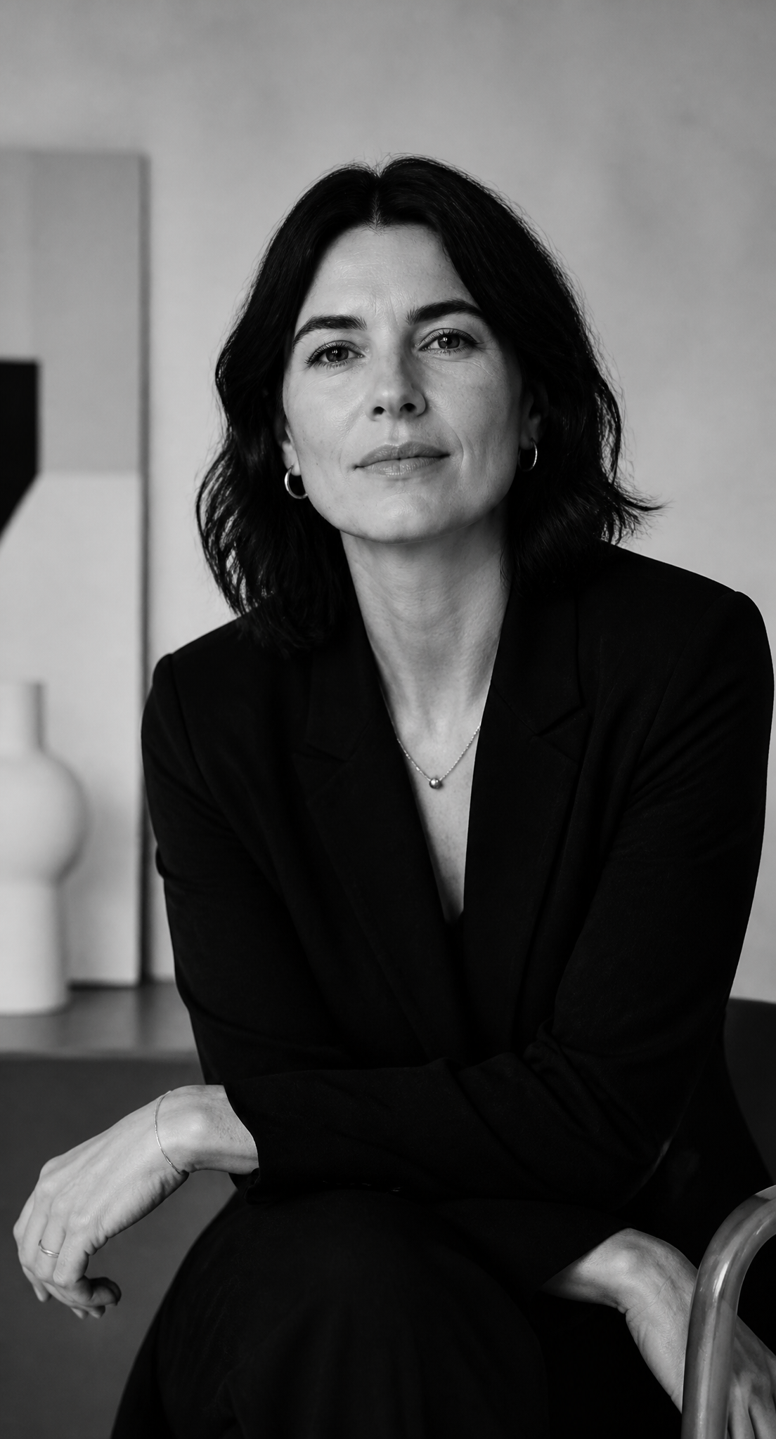 Monochrome portrait of a creative director