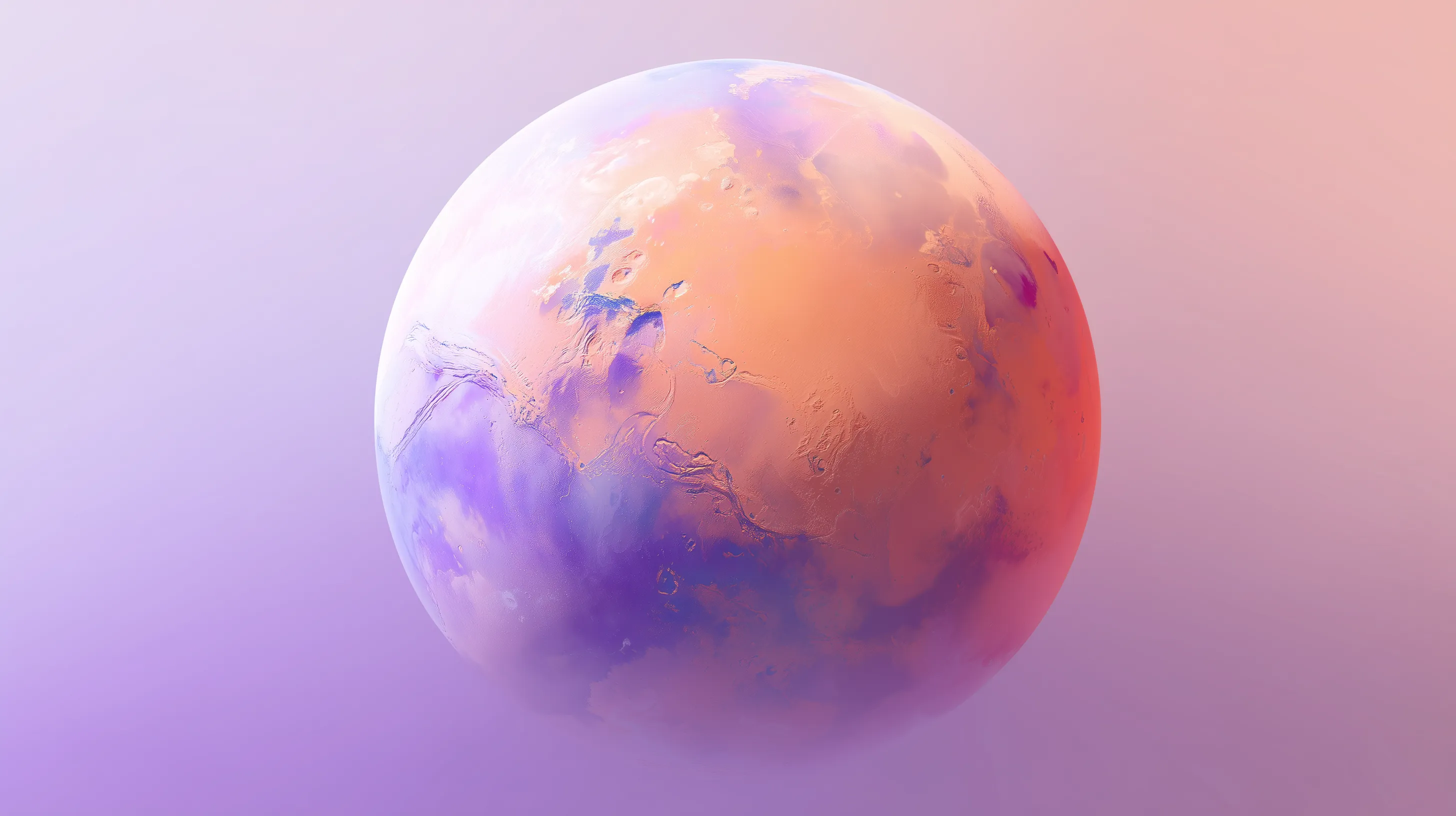 Abstract Pastel Planet Sphere