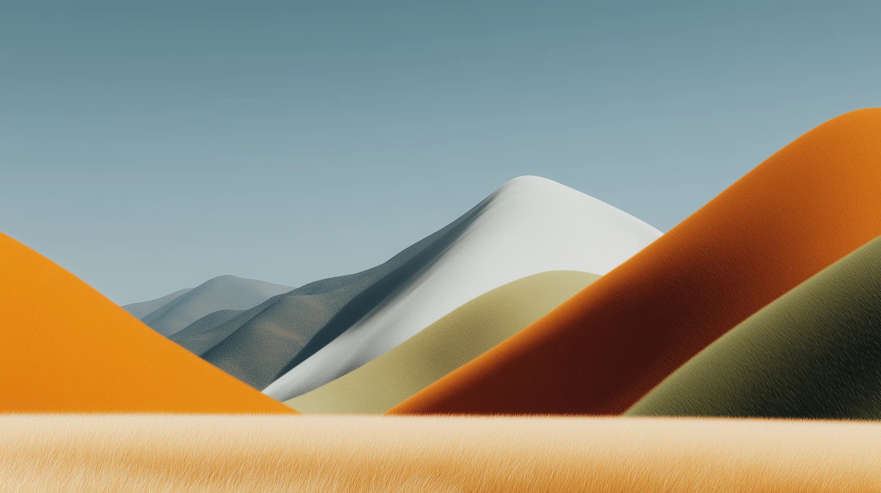 Abstract Desert Dunes in Soft Light