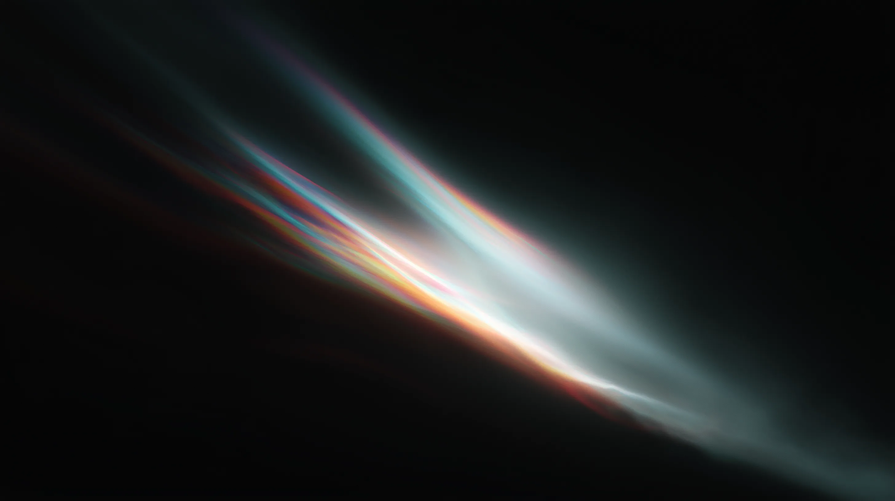 Abstract Light Refraction on Dark Background