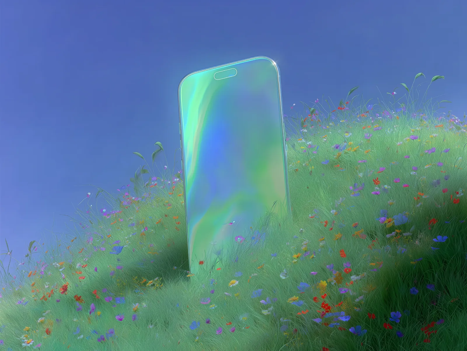 Manos sosteniendo una planta joven