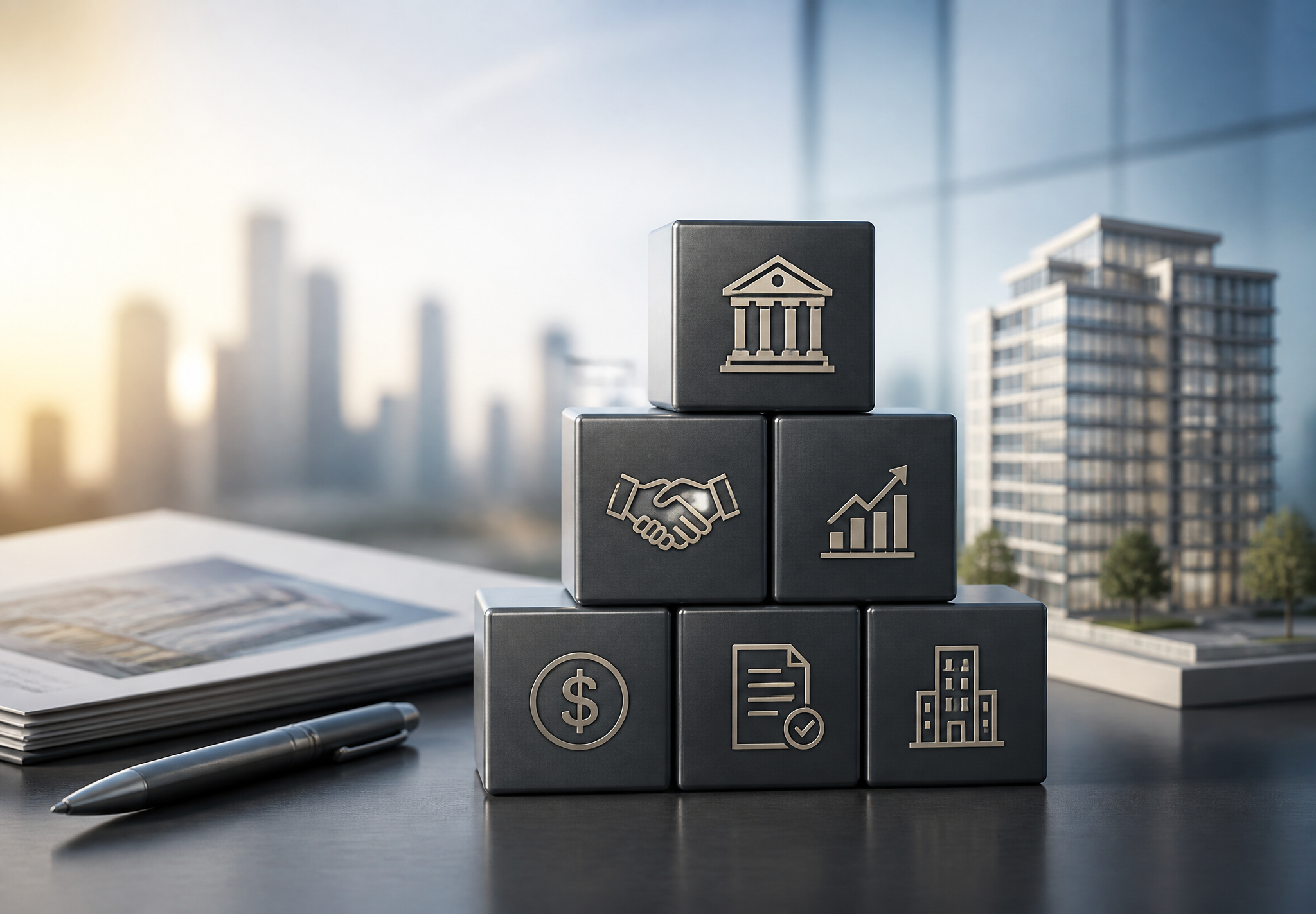 Financial Growth and Corporate Strategy Concept