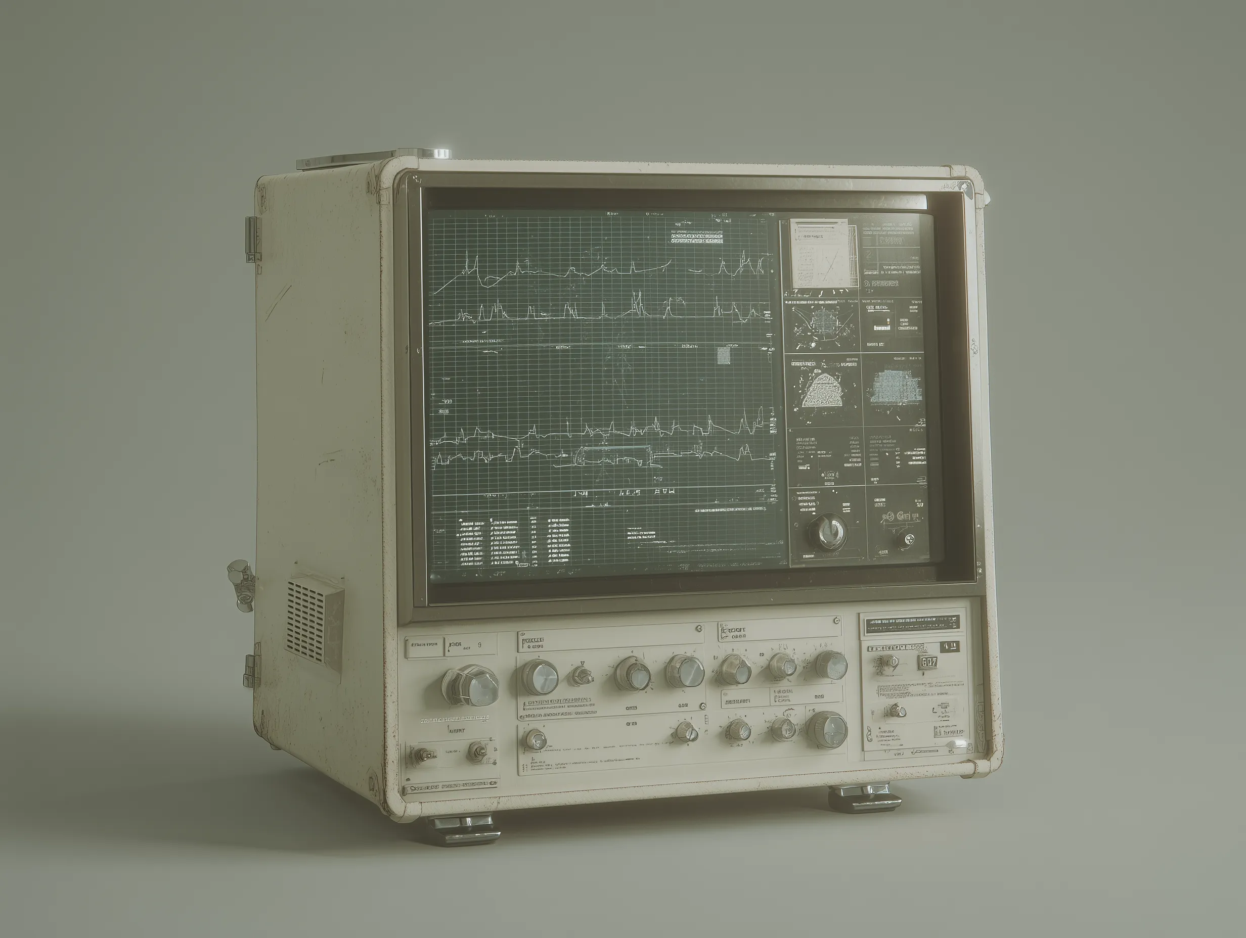 Retro Analog Oscilloscope Monitor