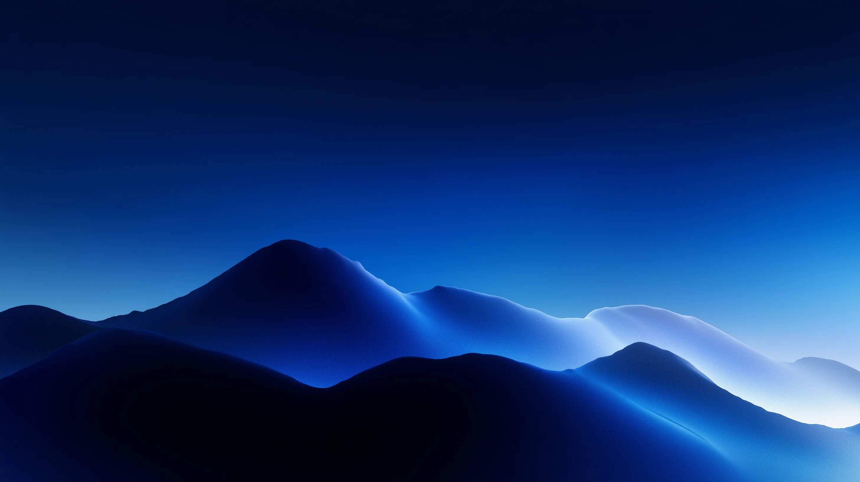 Abstract Blue Mountain Landscape