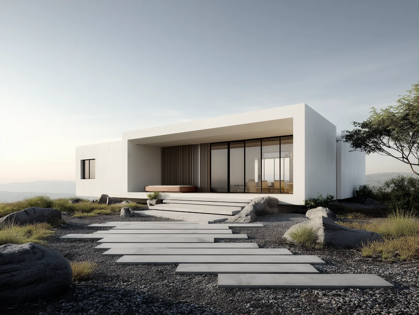 Luxurious modern home exterior