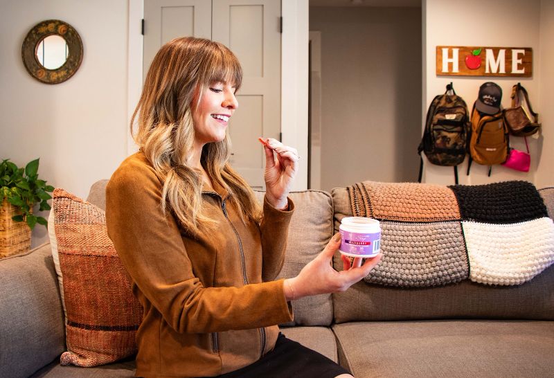 Lifestyle photograph of a product in use