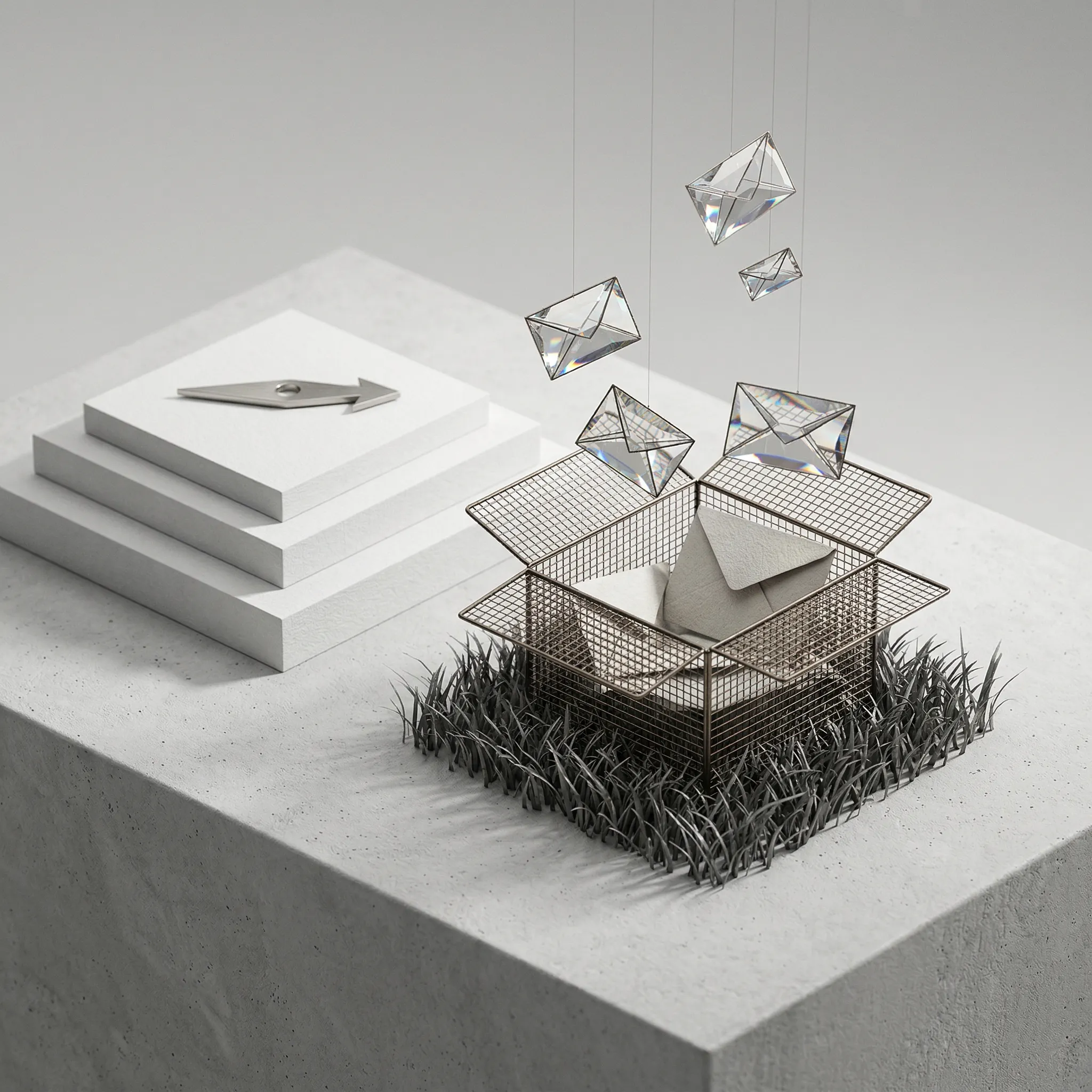Minimalist Abstract Mail Delivery Concept