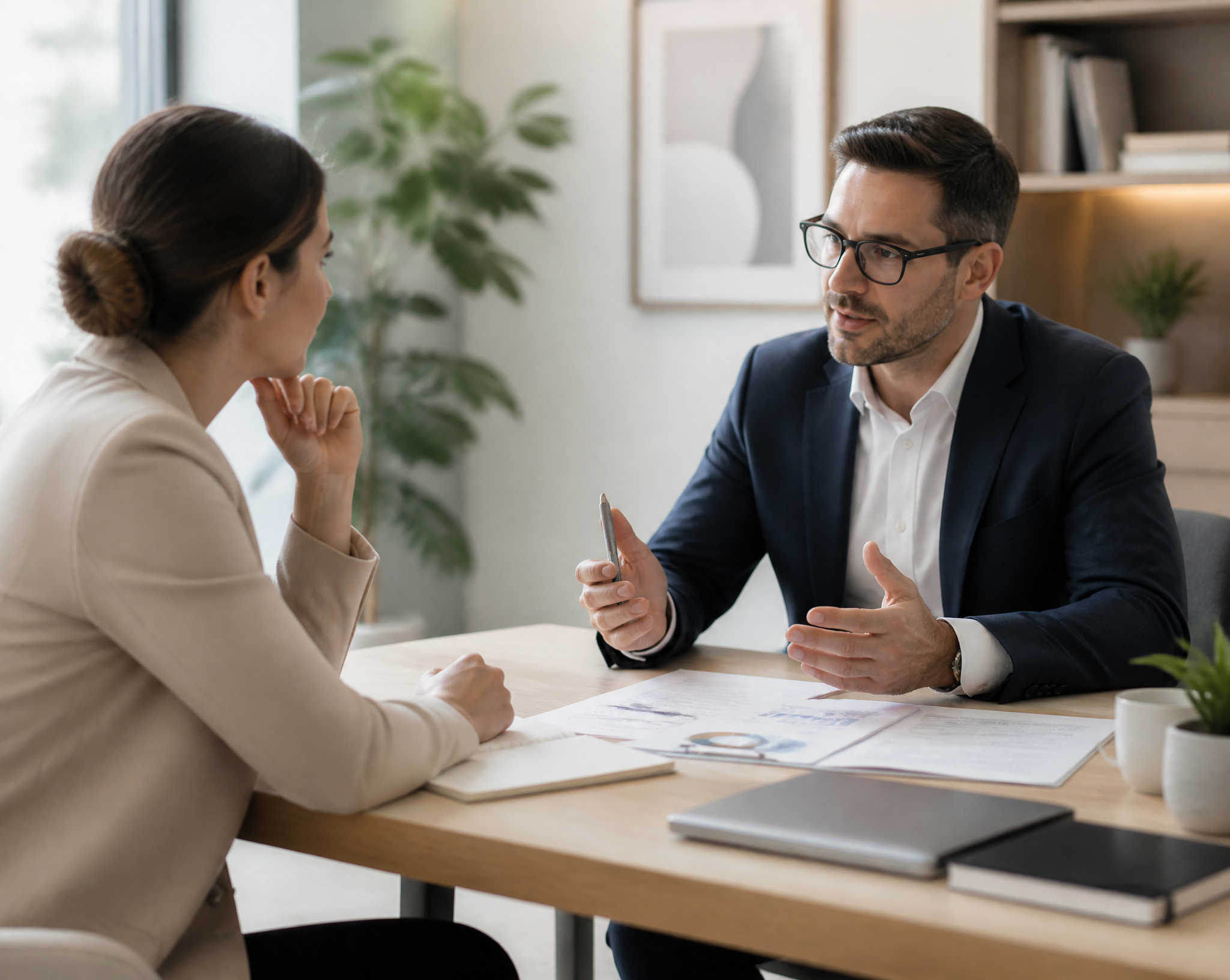 Professional Business Meeting and Consultation