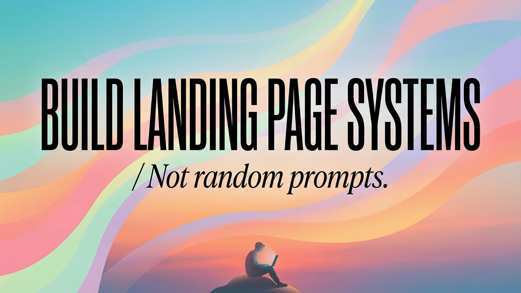 Colorful landing page systems banner