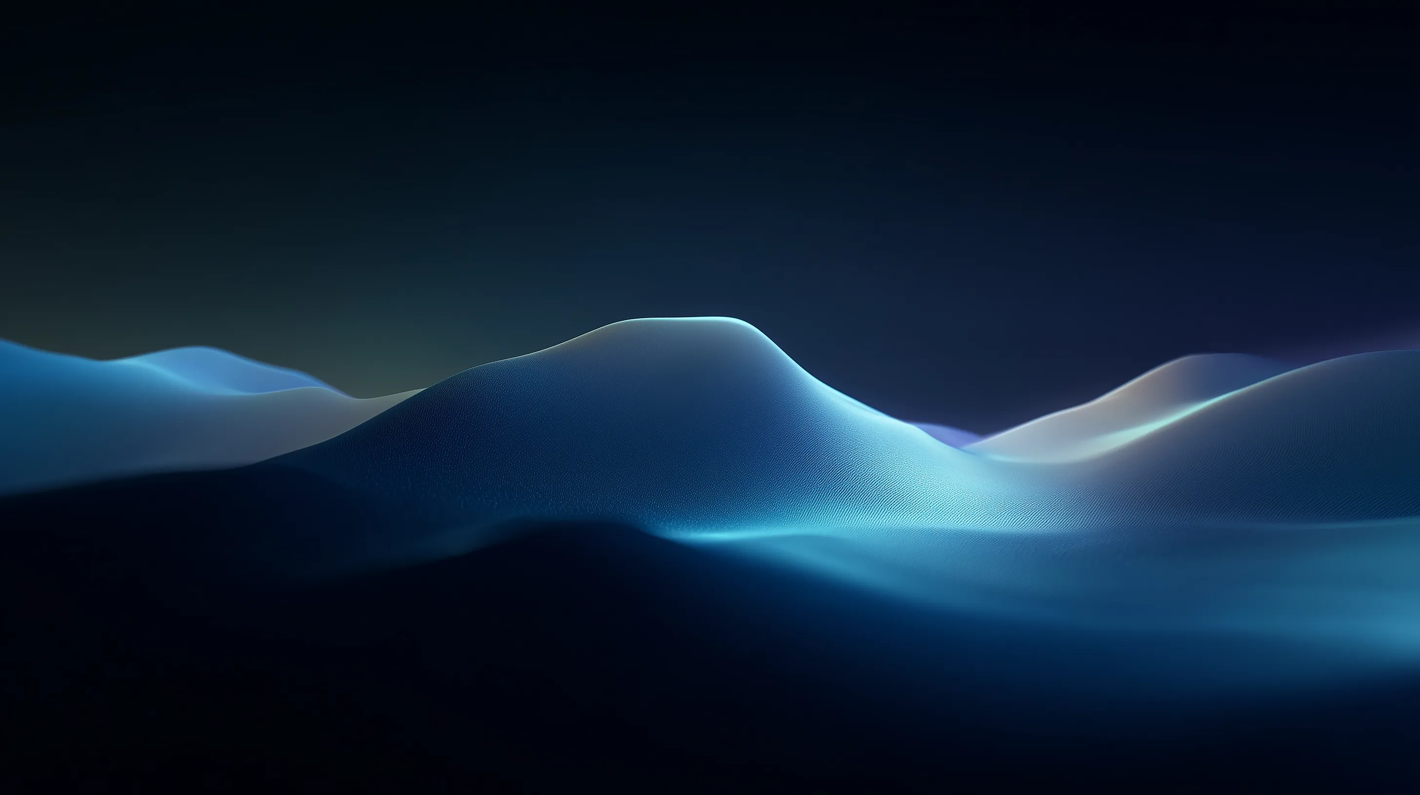 Abstract Blue Glowing Dunes