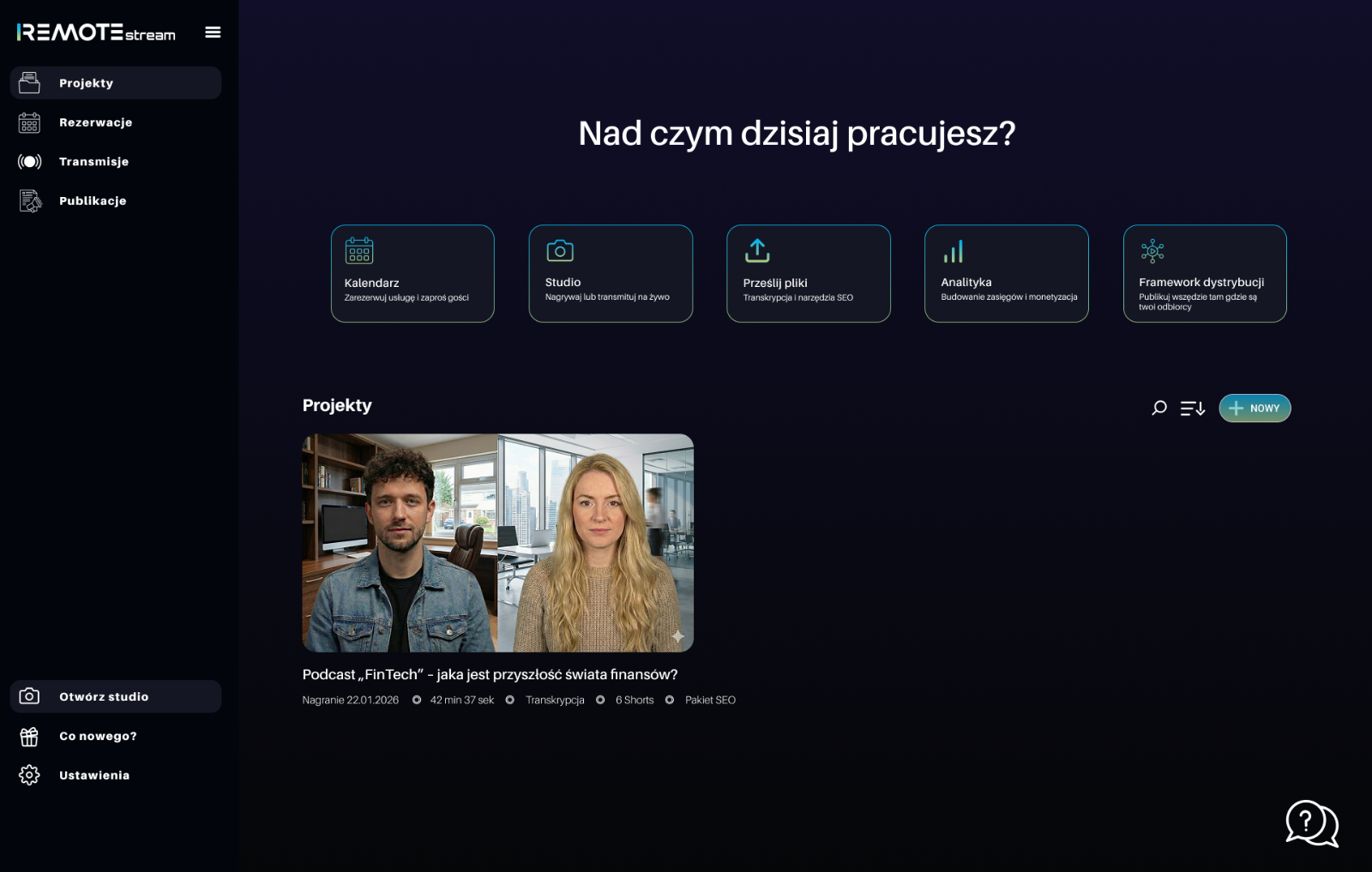 Platform Dashboard Interface