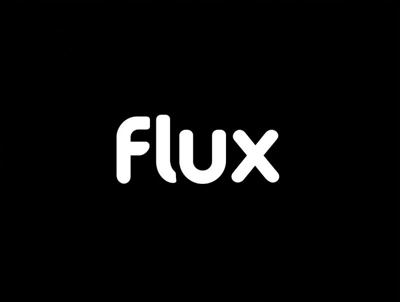 Flux wordmark on black background