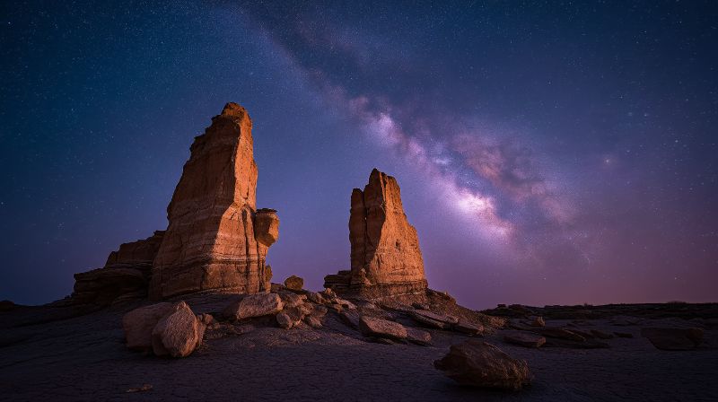 Acantilados costeros al anochecer