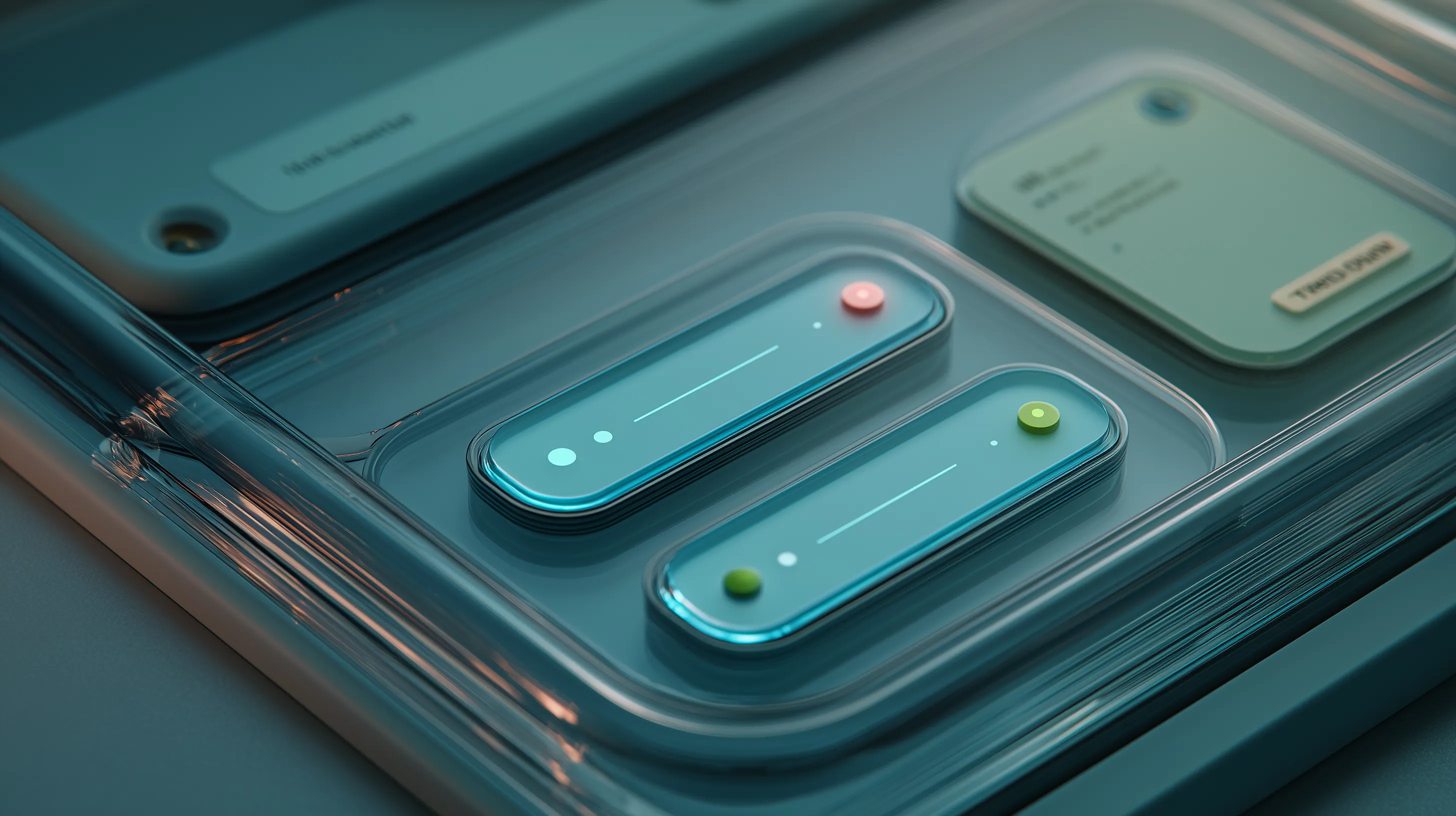 Futuristic Glassmorphism UI Sliders