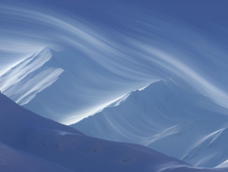 Sweeping Blue Mountain Peaks at Dawn