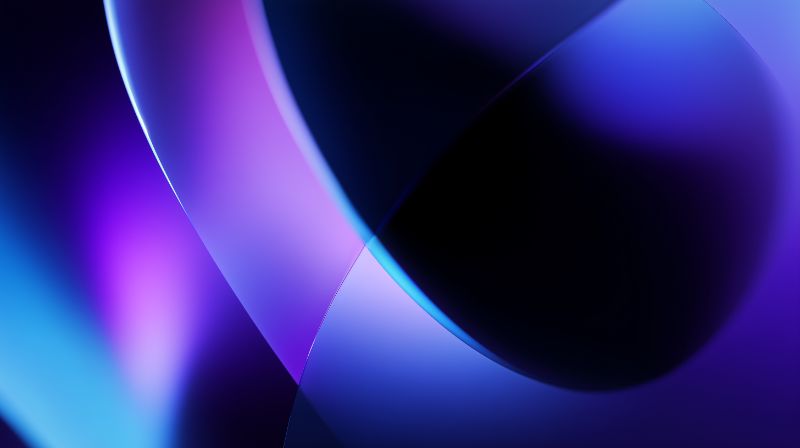Abstract blue-purple gradient curves