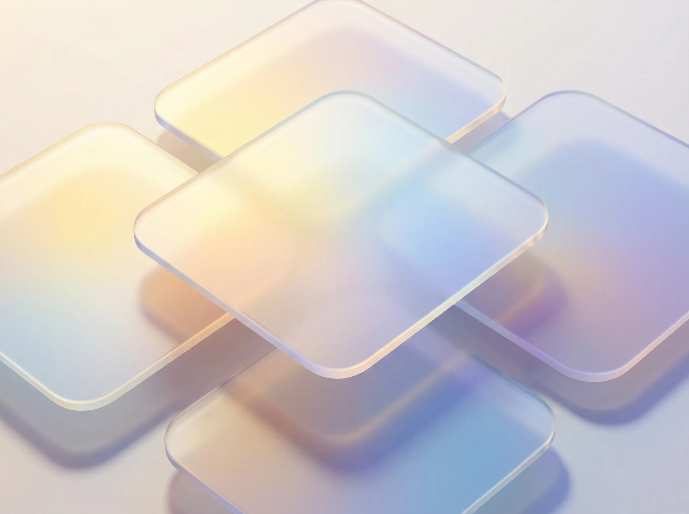 Iridescent Glass Panels Abstract Background