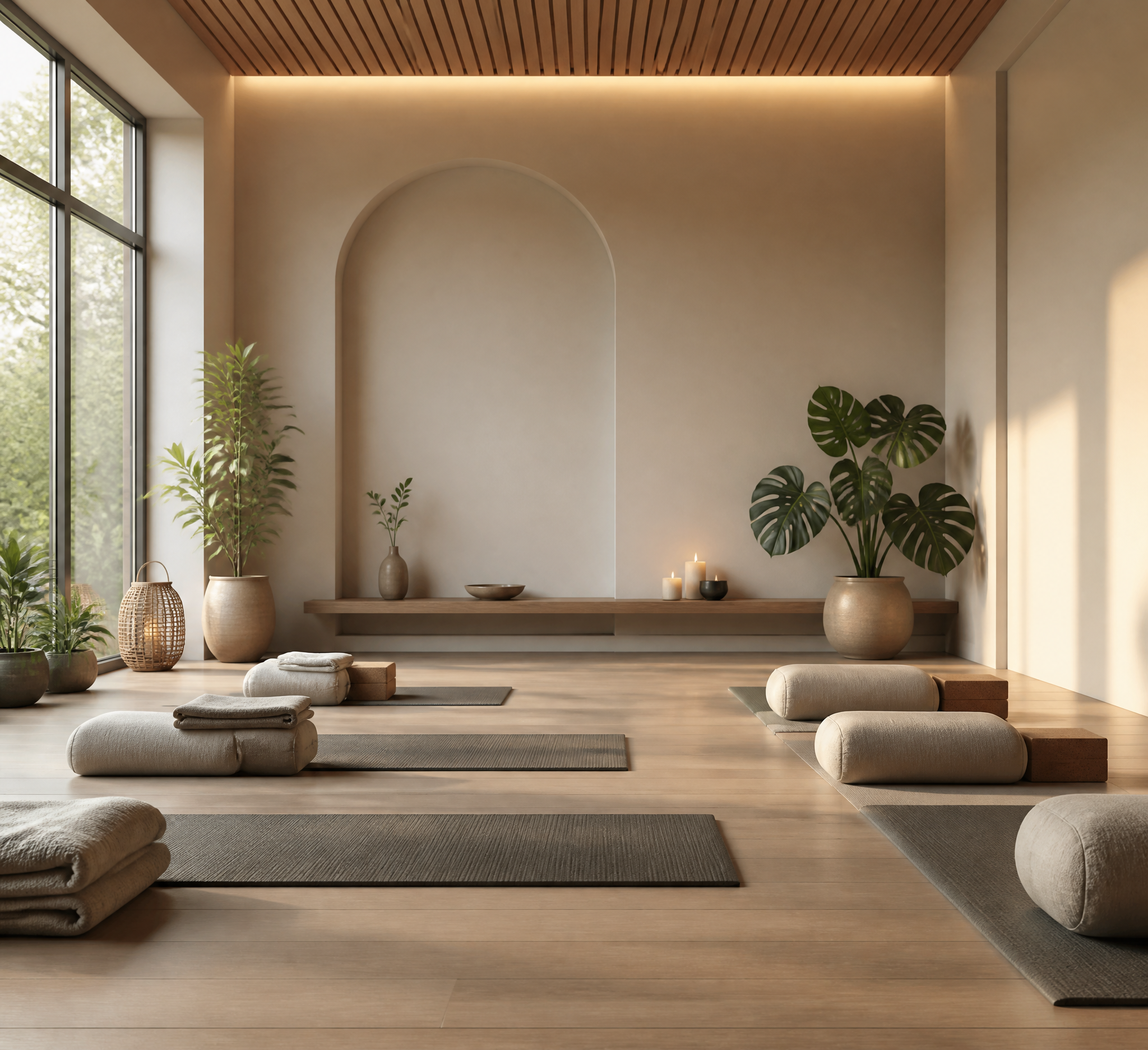 Serene Zen Yoga Studio Interior