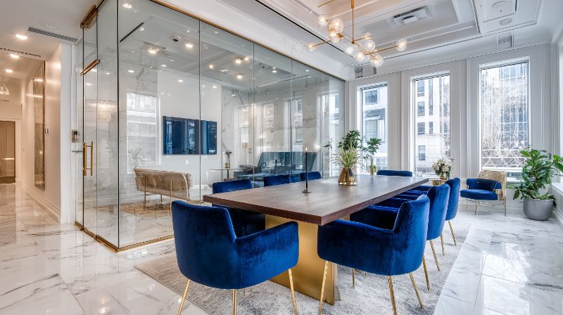 Clean modern office