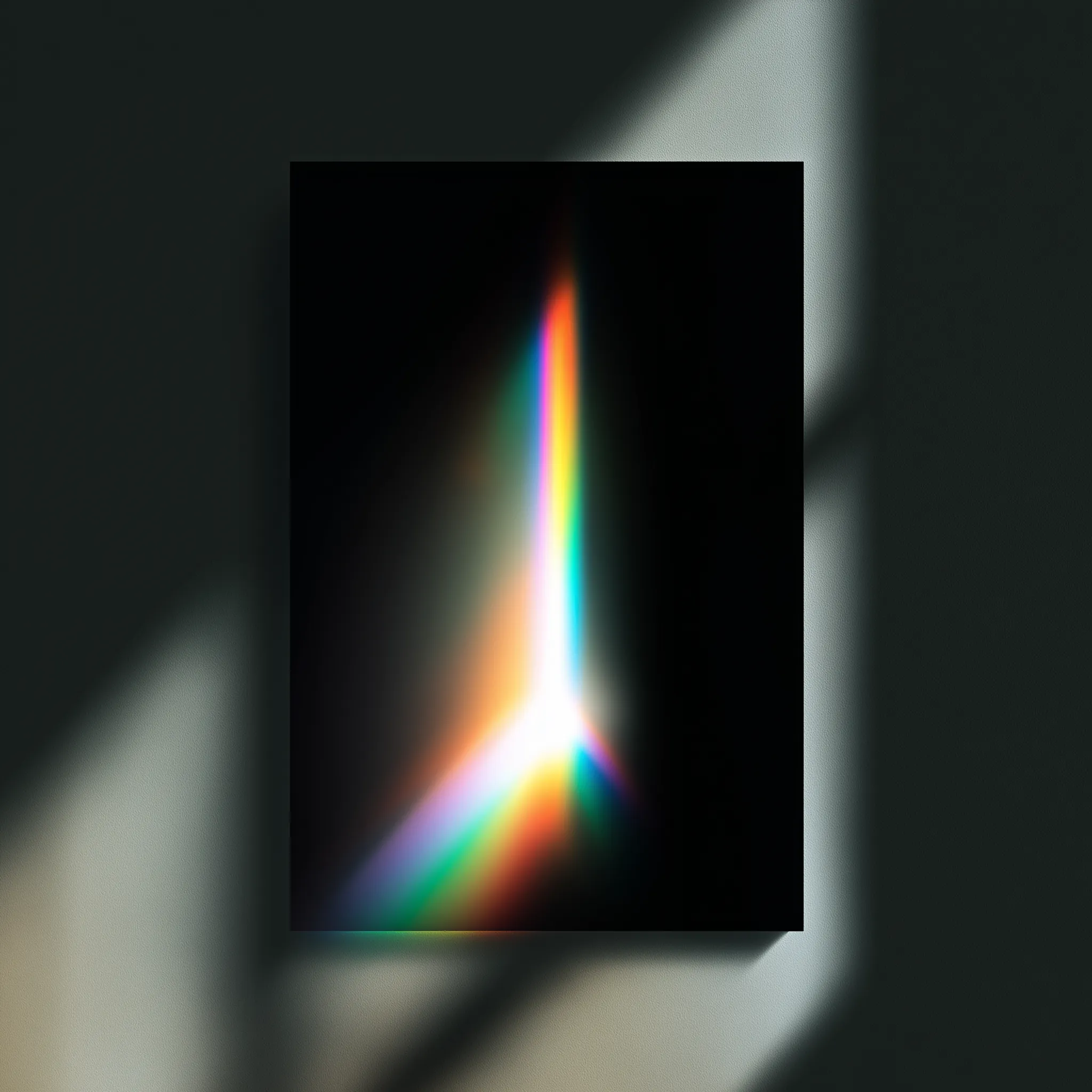 Prism Light Dispersion Poster Mockup