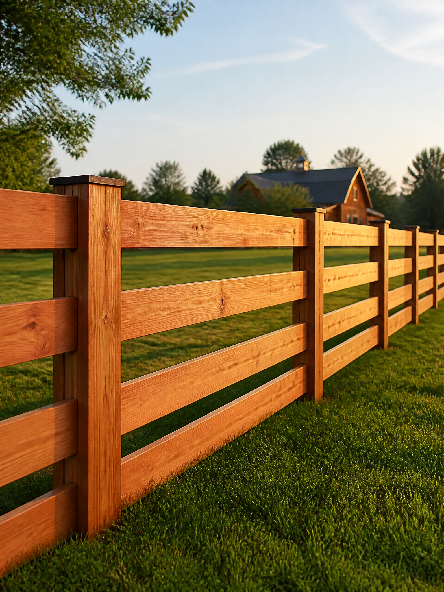 Cedar wood fence