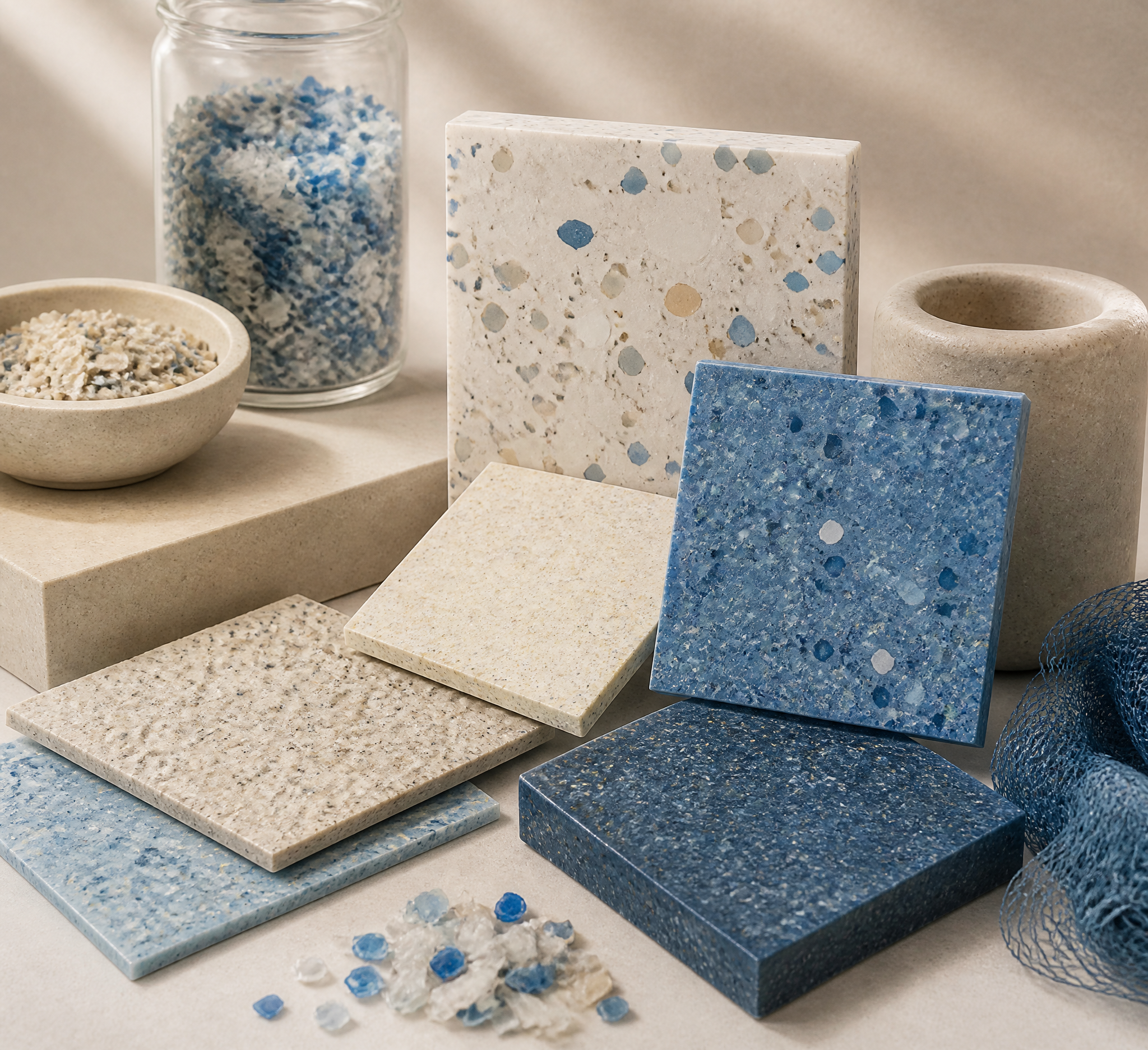 Modern Recycled Material Surface Samples
