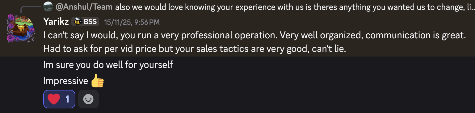 Client Feedback Message 3