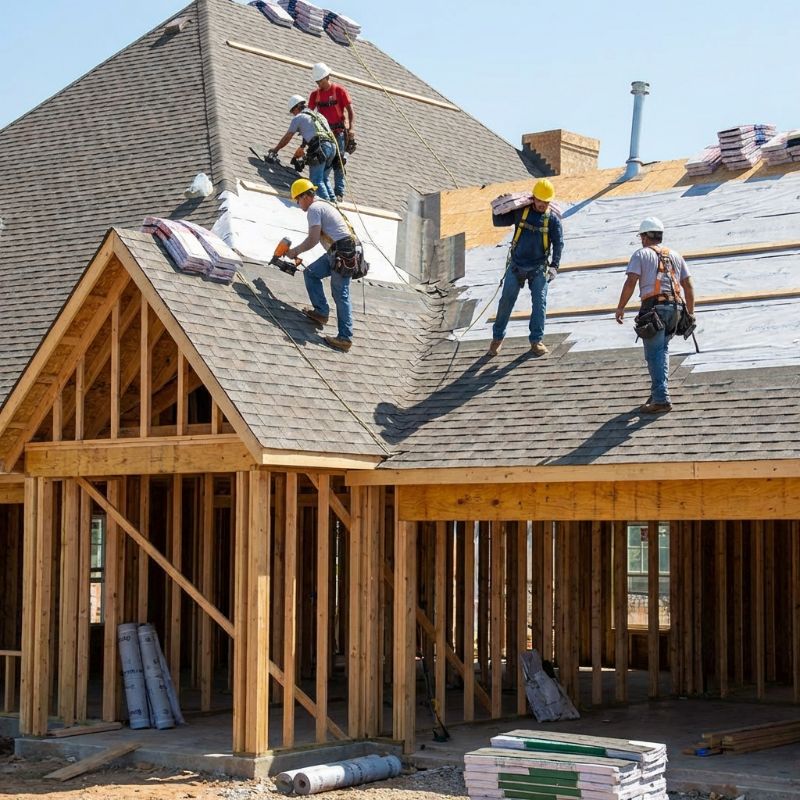 Roofing project in Alpharetta