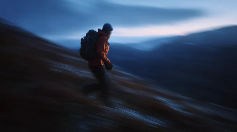 Guide reviewing a route with a hiker