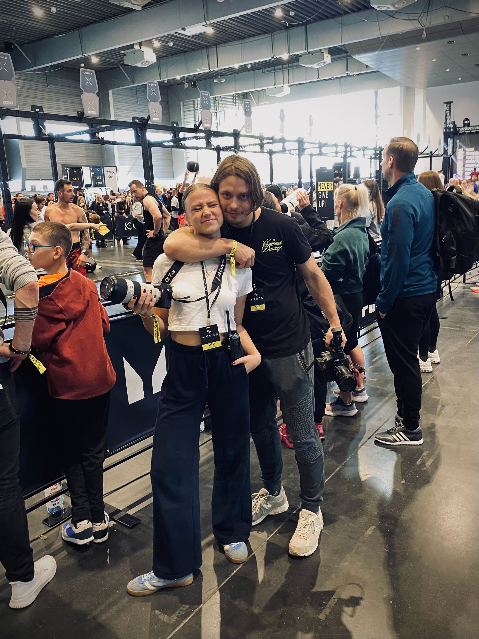 Photographers at Fitness Competition