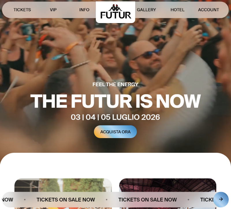 Progetto Kappa FuturFestival - Consulenza ed assistenza tecnica a 360° su web, e-commerce e AI.