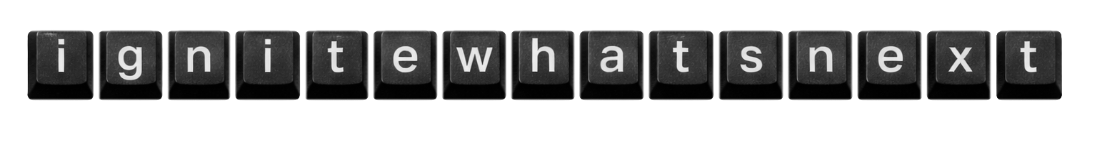 Ignite Whats Next Keyboard Keys Banner