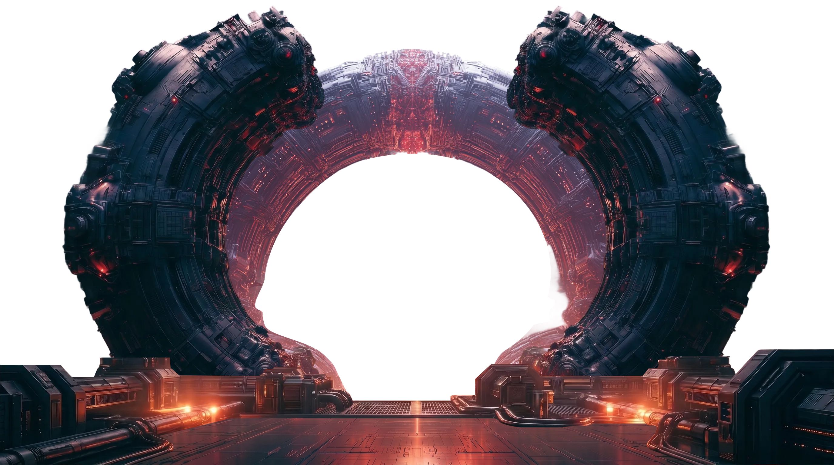 Futuristic Industrial Circular Gate