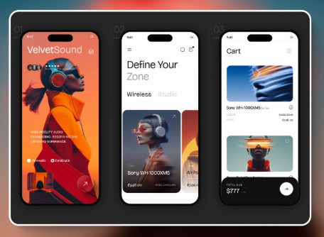 minimal desk with phone and card