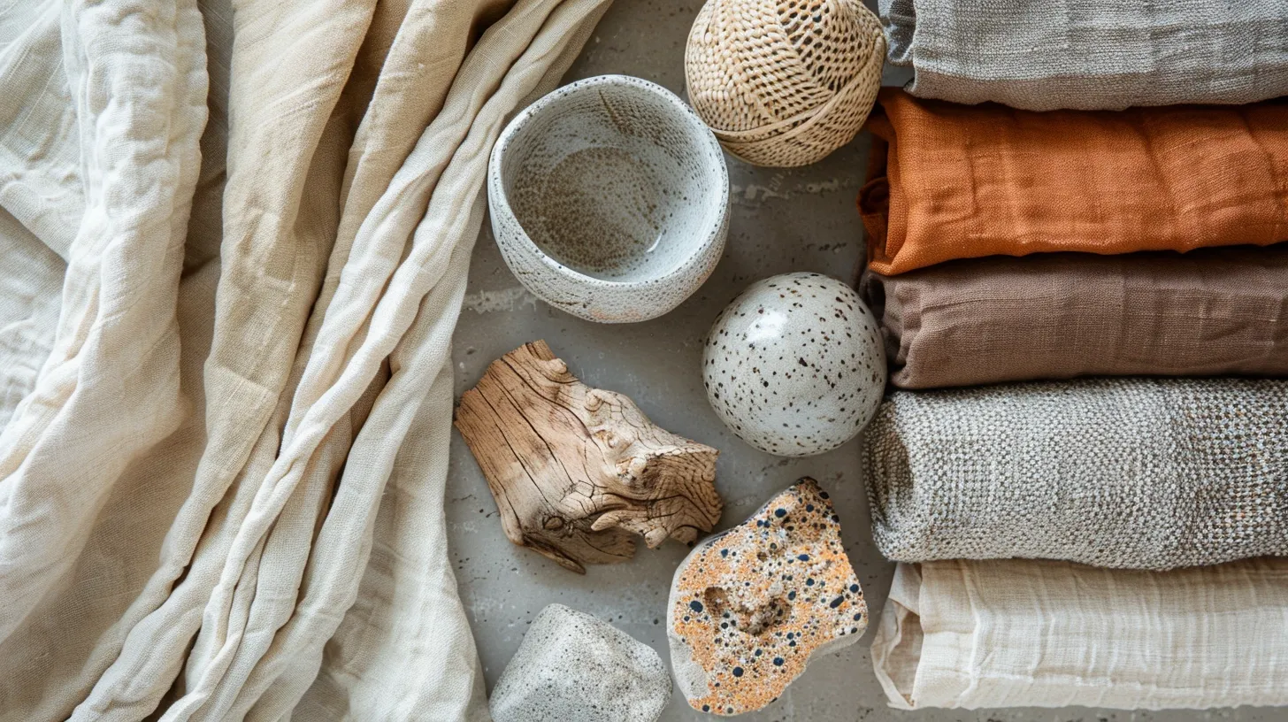 Handmade materials still life
