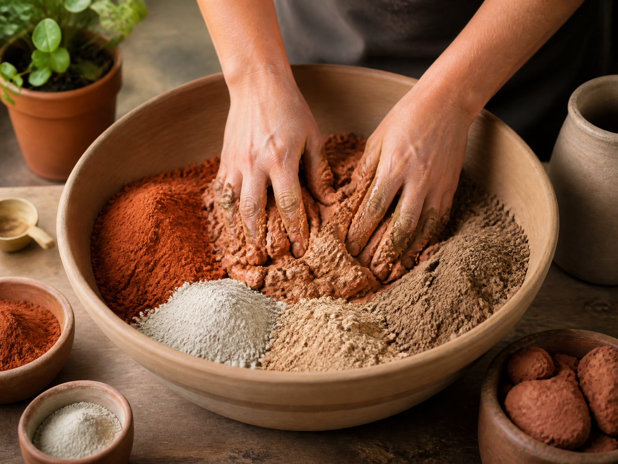 Clay mixing