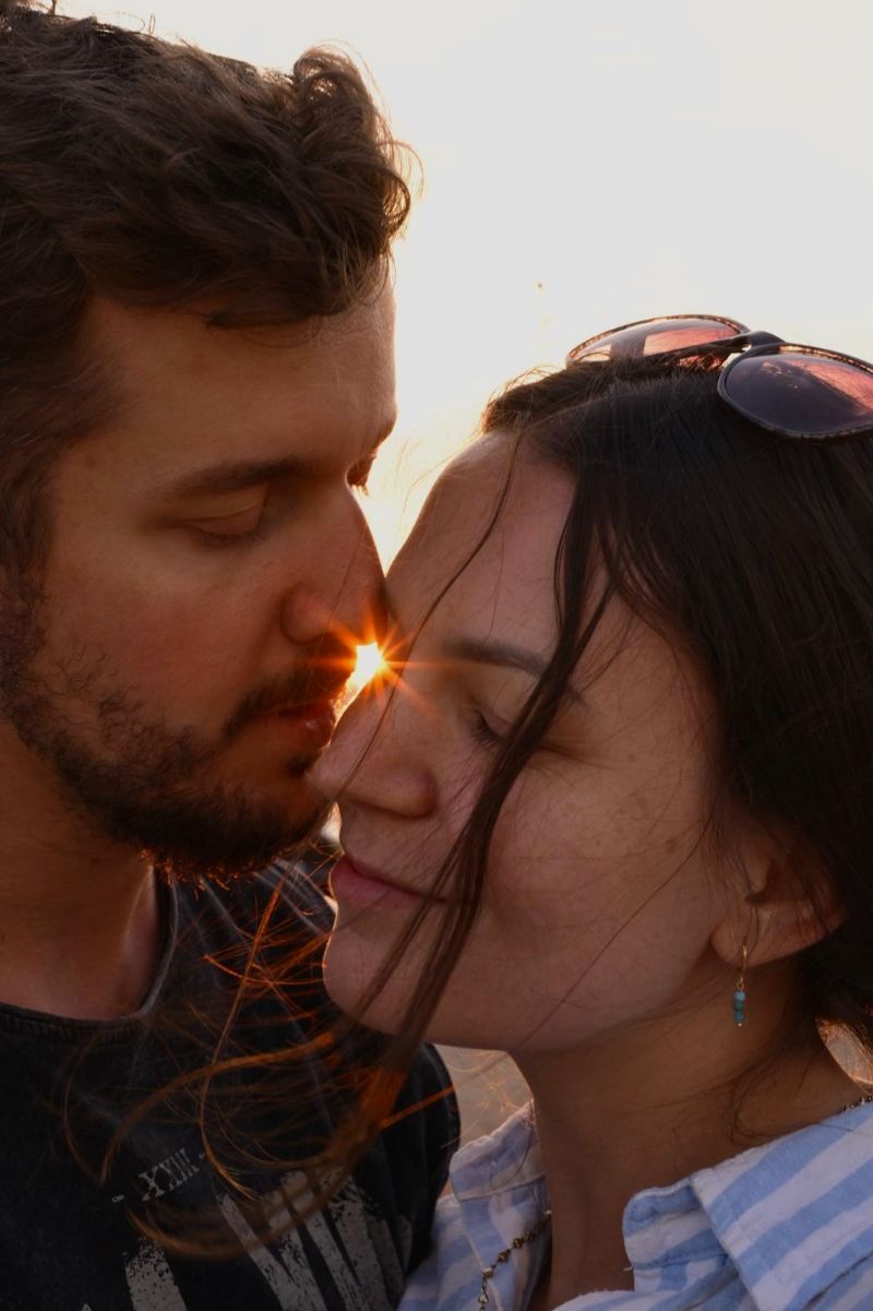 Romantic Couple at Sunset