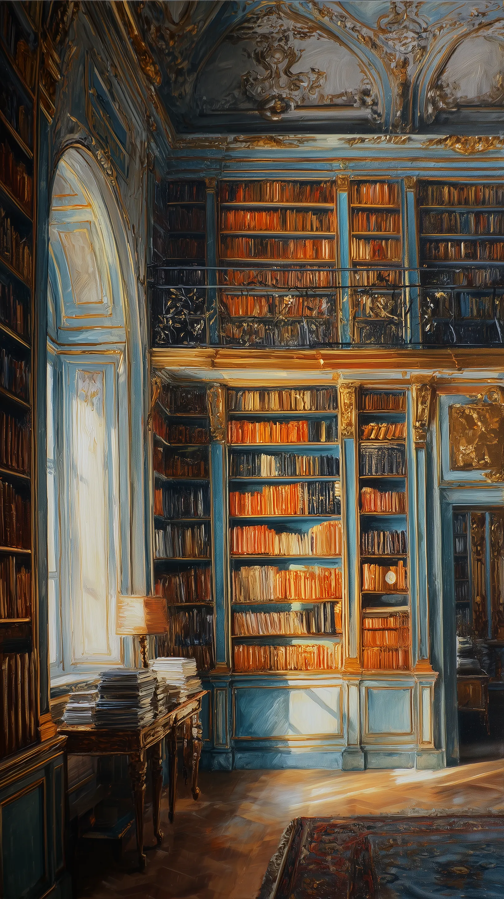Impressionist Grand Rococo Library