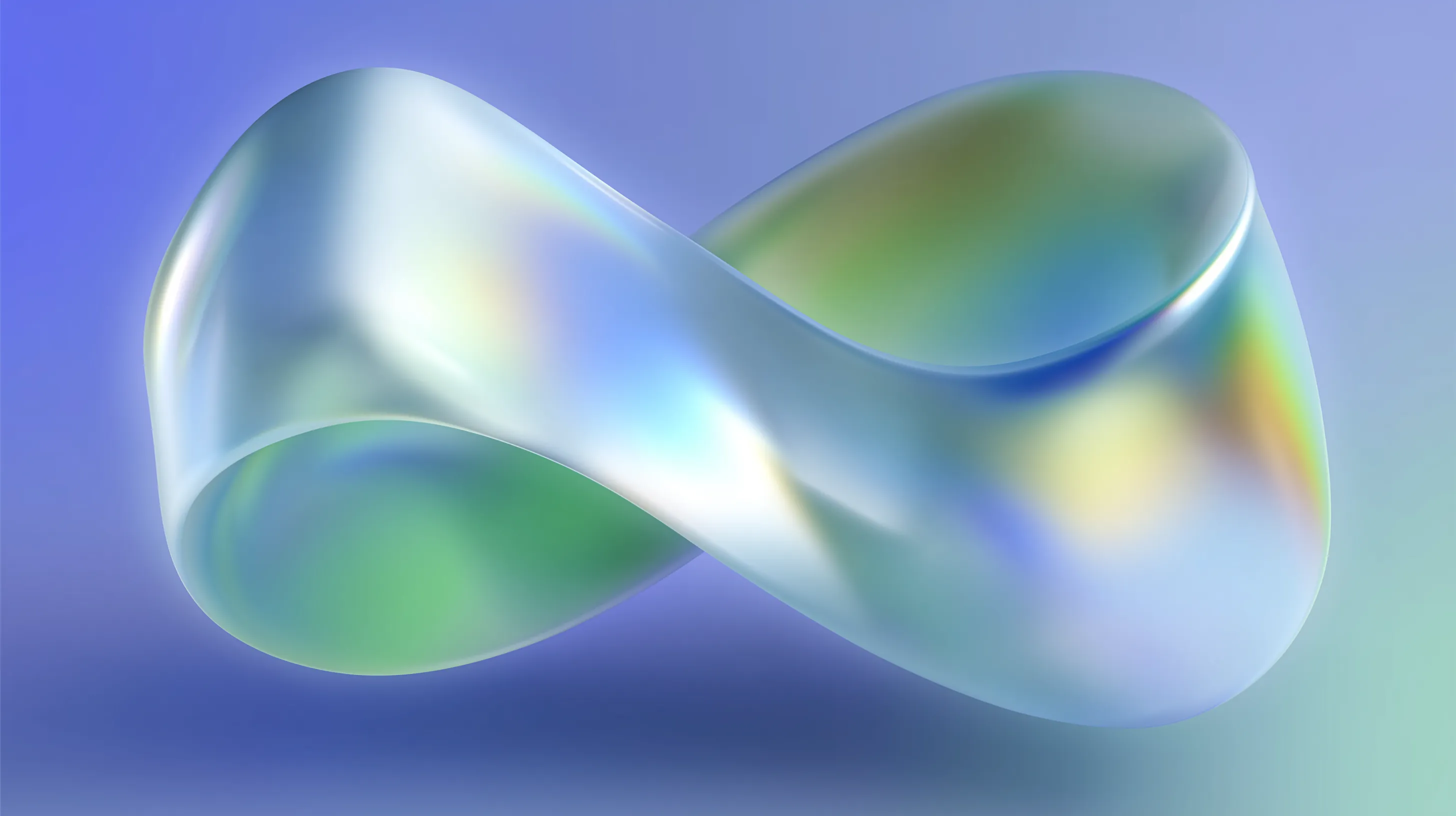 Iridescent Abstract Infinity Loop